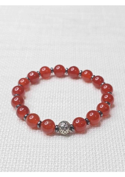 Kırmızı Akik Doğal Taş Bileklik modelleri
