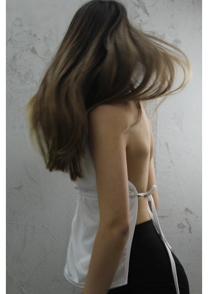 Nevada Belden Bağlamalı Likralı Sandy Büstiyer Iç Göstermez Crop fırsatları