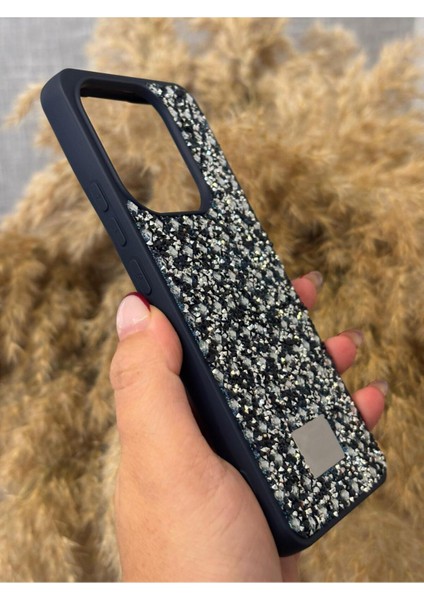 Tecno Spark 20C Uyumlu Kılıf Kamera Koruma Çıkıntılı Parlak Taşlı Şık Görünümlü Lüx Kapak fiyatları