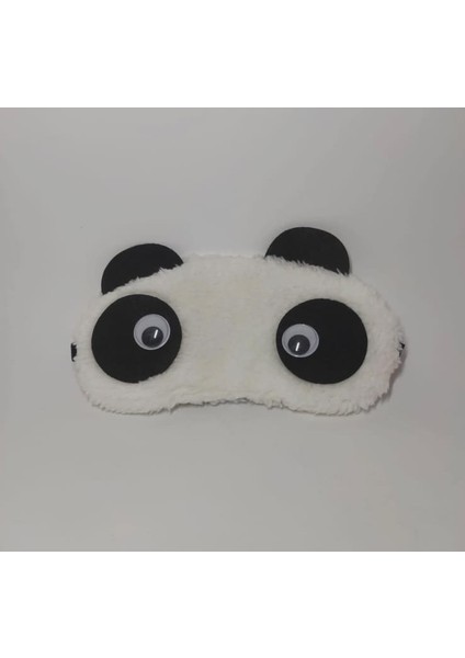Sevimli Peluş Panda Uyku Bandı Kalpli & Oynar Gözlü modelleri