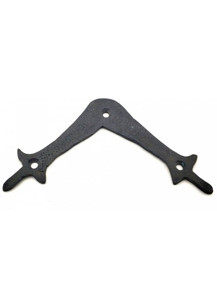 Antika Tarz Dekoratif Pirinç Zambak Gönye - Üst, 107X107 Mm, Oksit