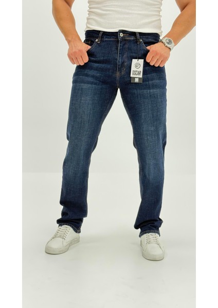 Atlas Denim Vintage Normal Bel Regular Trend Mavi Erkek Jean Pantolon