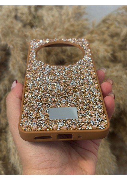 Xiaomi Redmi 14C Uyumlu Kılıf Kamera Koruma Çıkıntılı Parlak Taşlı Şık Görünümlü Lüx Kapak fırsatları