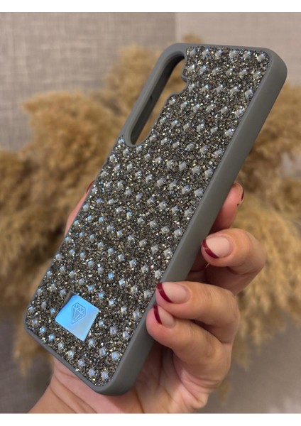 Samsung Galaxy A17 Uyumlu Kılıf Kamera Koruma Çıkıntılı Parlak Taşlı Şık Görünümlü Lüx Kapak modelleri