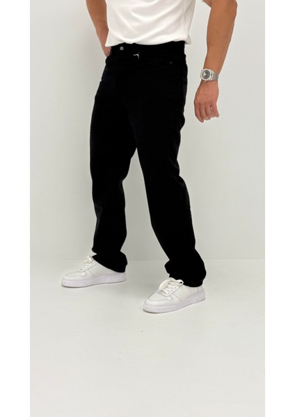 Megan Baggy Denim Siyah Erkek Jean Pantolon fiyatları