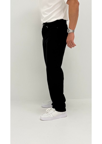 Megan Baggy Denim Siyah Erkek Jean Pantolon modelleri