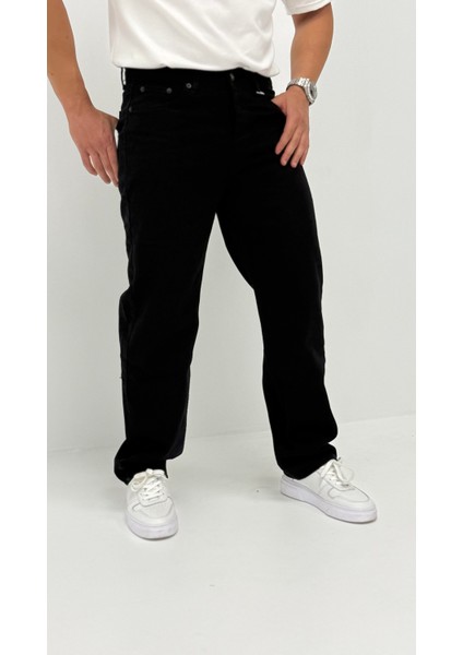 Megan Baggy Denim Siyah Erkek Jean Pantolon indirimleri