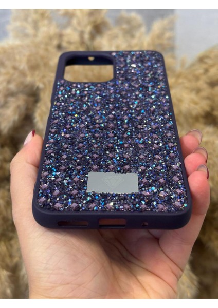 Xiaomi Redmi 12 Uyumlu Kılıf Kamera Koruma Çıkıntılı Parlak Taşlı Şık Görünümlü Lüx Kapak modelleri