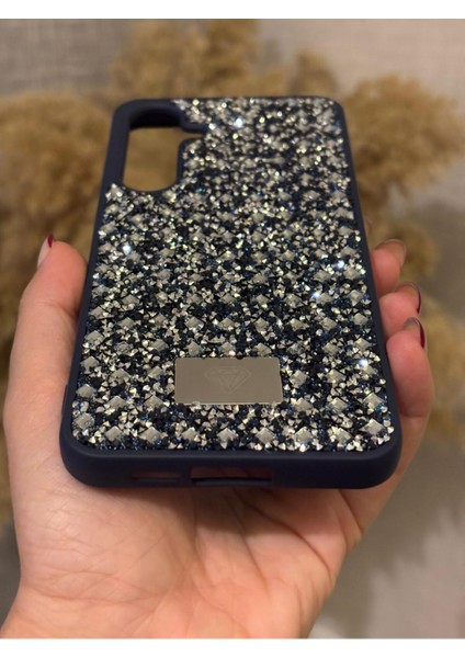 Samsung Galaxy A16 Uyumlu Kılıf Kamera Koruma Çıkıntılı Parlak Taşlı Şık Görünümlü Lüx Kapak modelleri