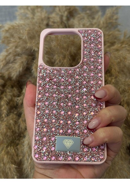 Tecno Spark Go 2024 Uyumlu Kılıf Kamera Koruma Çıkıntılı Parlak Taşlı Şık Görünümlü Lüx Kapak