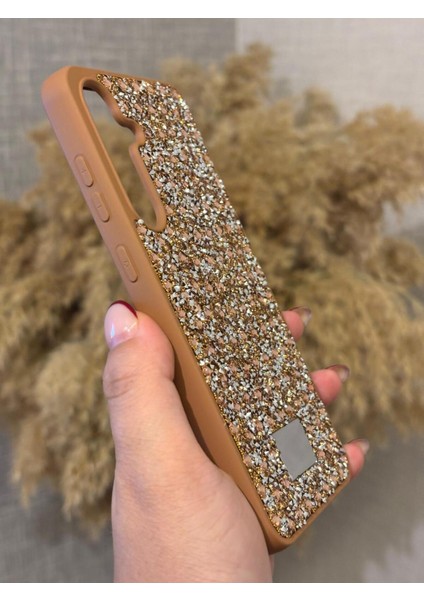 Samsung Galaxy A56 Uyumlu Kılıf Kamera Koruma Çıkıntılı Parlak Taşlı Şık Görünümlü Lüx Kapak modelleri