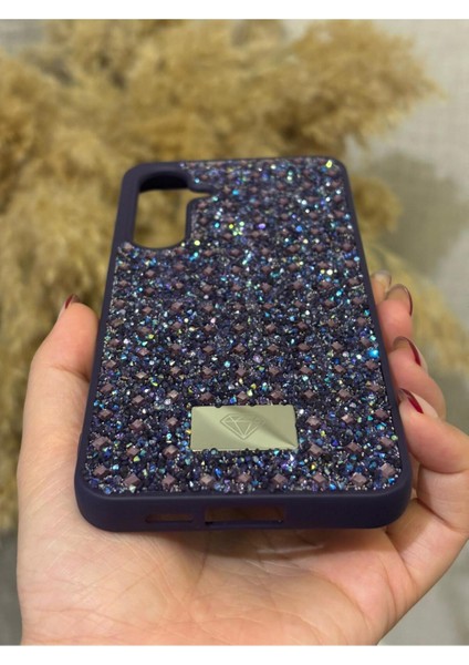 Samsung Galaxy A56 Uyumlu Kılıf Kamera Koruma Çıkıntılı Parlak Taşlı Şık Görünümlü Lüx Kapak fırsatları