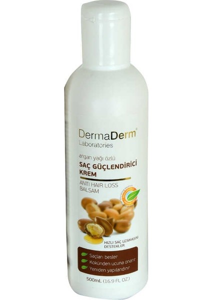 Argan Yağı Özlü Saç Kremi Keratinli (Tuz ve Paraben Içermez) 500 ml