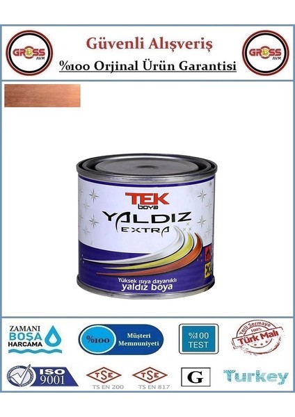 Bakır Yaldız Boya - 0.200 Lt - 200 gr