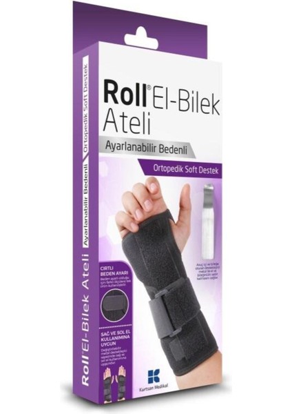 Asfstore Roll Universal Başparmak Desteksiz El Bilek Ateli
