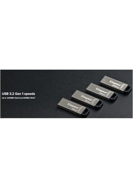 Kyson 128 GB DTKN/128GB 200 Mb/s&apos;ye Kadar Okuma, 60MB/S&APOS; Ye Kadar Yazma, Metal Gövdeli modelleri
