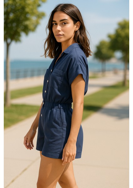 Lacivert Rahat Kalıp Short Elbise fırsatları