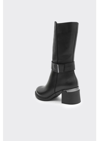 Hakiki Deri Topuklu Kadın Çizme modelleri