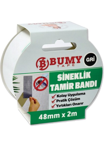 Sineklik Tamir Bandı 48MM x 2m Gri