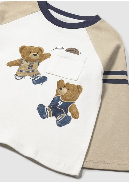 2059 Latte Mayoral Erkek Çocuk Uzun Kollu Tişört