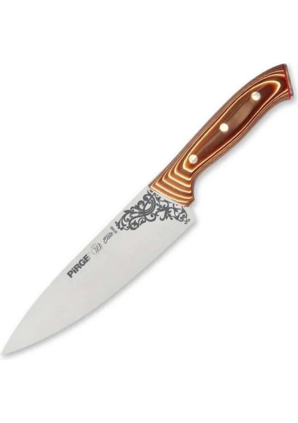 32160 Elite Şef Bıçağı 19 cm - Perçinli Kahverengi Kompozit Sap