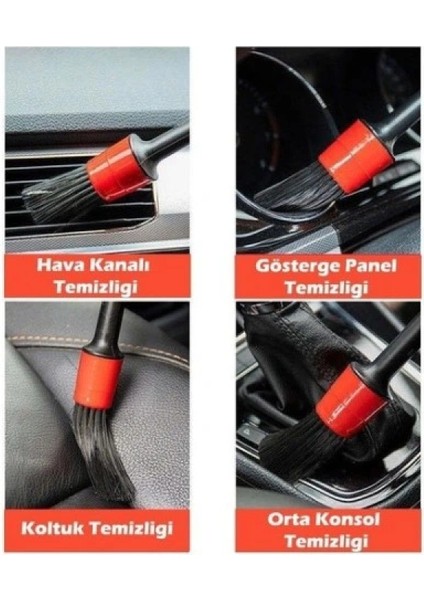 Araba Detaylı Temizlik Fırça Seti modelleri