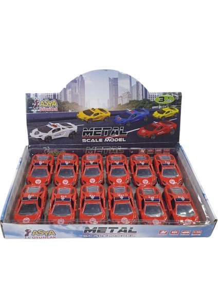 Çek Bırak Metal Araba Lamborgini - Itfaiye