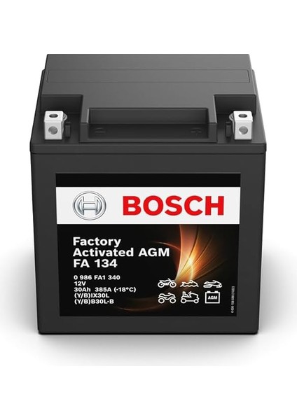 Bosch Fa 134 Atv ve Jet Ski Aküsü YIX30L YB30L 12 V 30 Amper