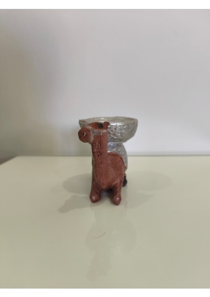 Oturan Deve Dekoratif Biblo Mumluk - Dekoratif Ev Aksesuarı