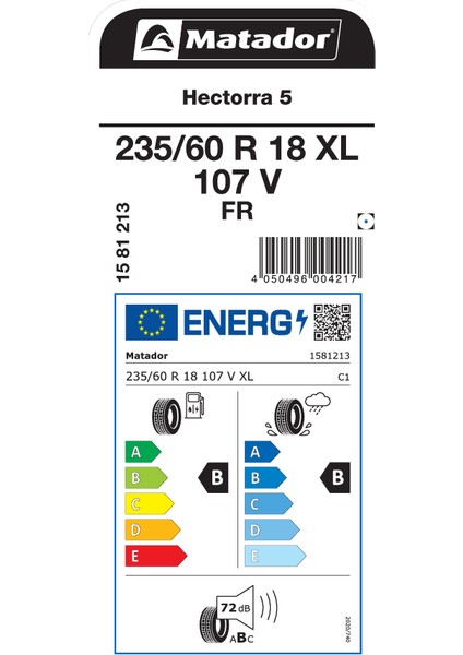 235/60R18 107V Xl Fr Hectorra 5 Oto Yaz Lastigi Üretim YILI:2025 fiyatları