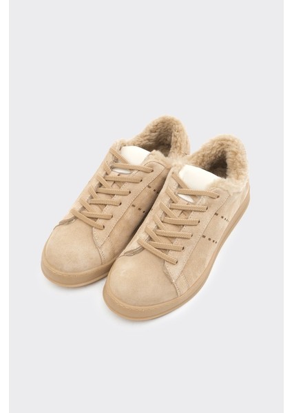 Hakiki Deri Comfort Taban Kürklü Kadın Sneaker fiyatları