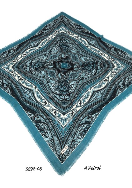 5592 Poloist Flamlı Pamuk Eşarp