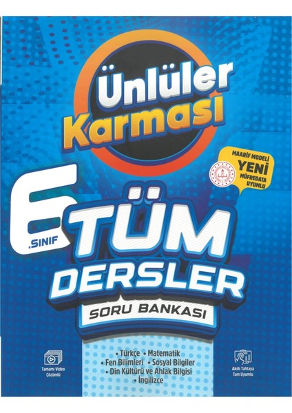 6. Sınıf Tüm Dersler Soru Bankası Yeni