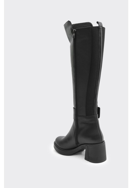 Hakiki Deri Kalın Topuklu Kadın Çizme modelleri