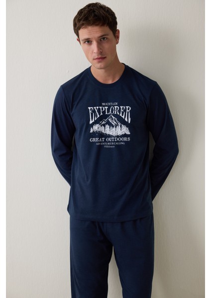 Erkek Everest Oversize Uzun Kollu Pijama Takımı modelleri