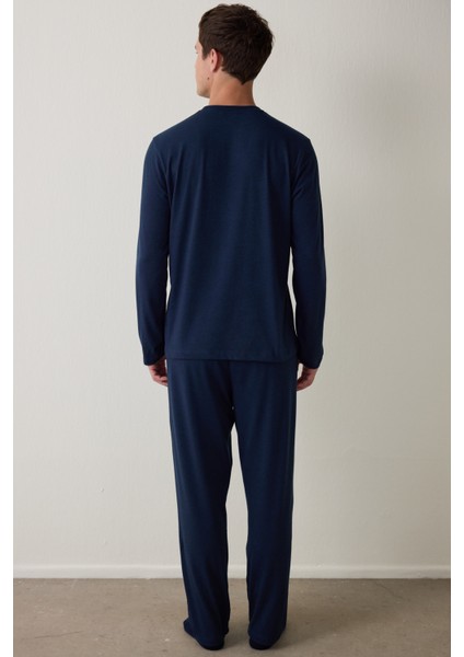 Erkek Everest Oversize Uzun Kollu Pijama Takımı