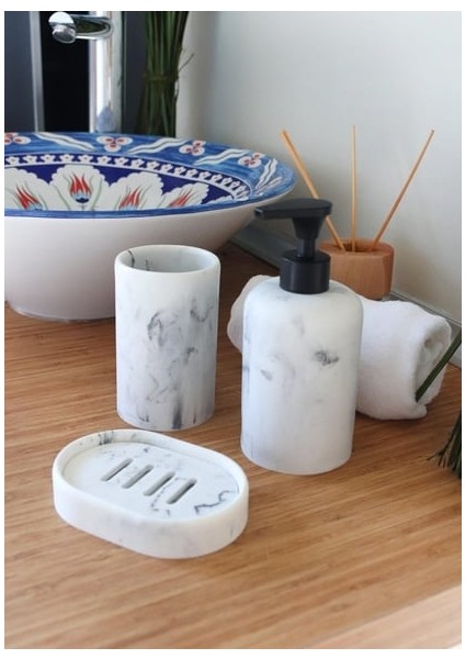 Marble Banyo Seti Siyah Siyah 3 Parça fiyatları