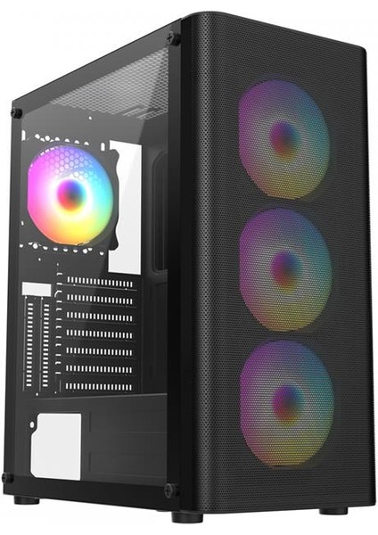 Frısby FC-9385G 550W 4X8120MM Fan Gaming Siyah Kasa
