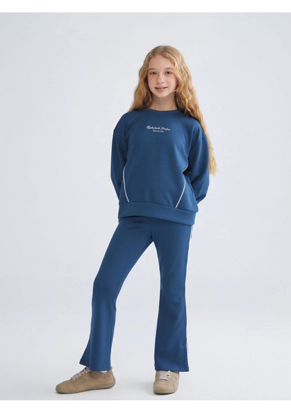 Lcw Kids Indigo Bisiklet Yaka Kız Çocuk Eşofman Takım fiyatları