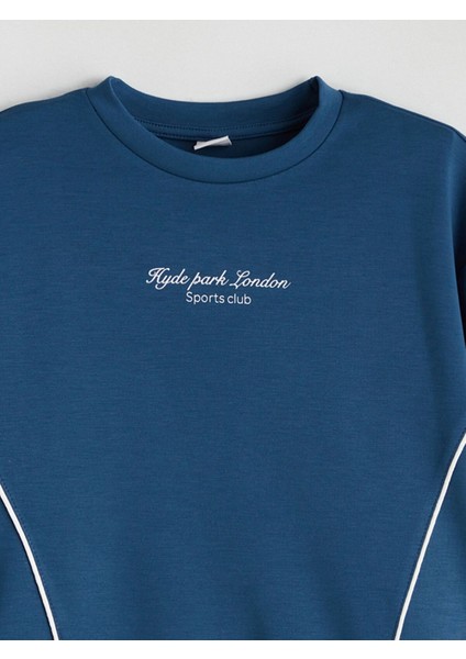 Lcw Kids Indigo Bisiklet Yaka Kız Çocuk Eşofman Takım indirimleri