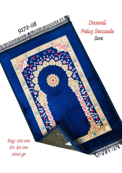 9172 Desenli Peluş Seccade