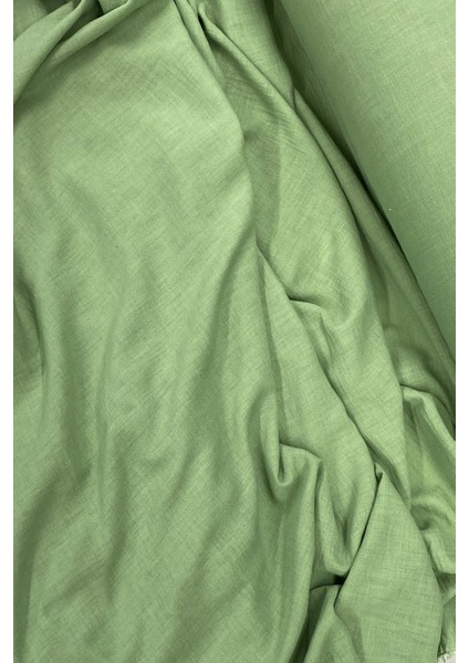 Keten Kumaş - Organik Kumaş - Perde Kumaşı - Ince Keten - Kıyafet Için Kumaş Örtü Çağla Yeşili 75 fiyatları