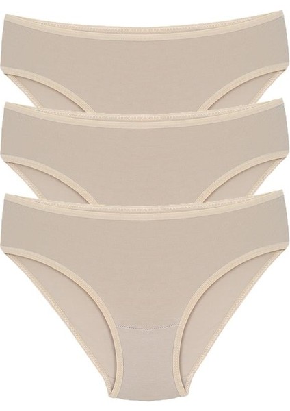 Modaserdem Akbeniz Kız Çocuk 3'lü Sütlü Kahve Külot