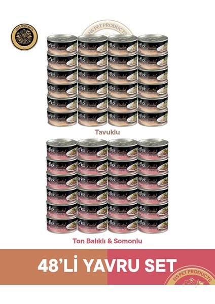 Plus Essential Yavru Kedi Ton-Somon ve Tavuklu - 48X70GR