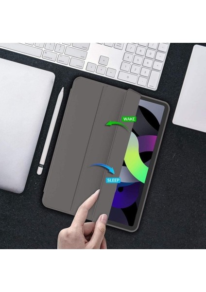 Apple iPad Air 5. Nesil 10.9 (2022) Kılıf Ekran Koruyucu ve Stylus Kalemli 3'ü 1 Arada Full Gear Set A2588 A2589 A2591