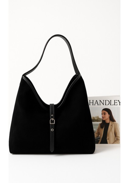 Lüks Süet Salaş Omuz Çantası Dilli