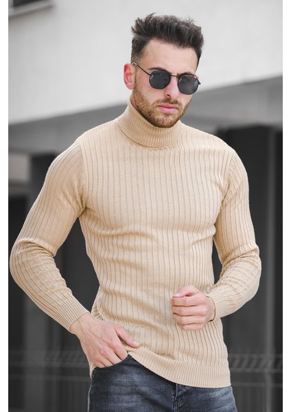 Seka 822 Kalın Fitilli Slim Fit Erkek Boğazlı Kazak fiyatları