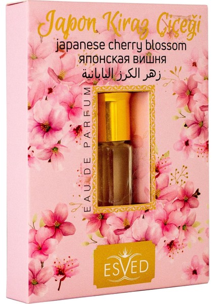 Japon Kiraz Çiçeği Esans Alkolsüz Esans Esansiyel Yağ Roll On Esans Natural 3ml