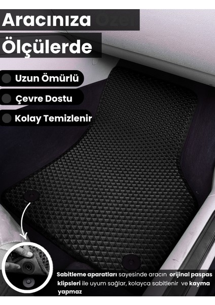 Opel-Astra H-HATCHBACK-(2010-2013) Için Eva Iç Paspas Takımı (Metal Topukluk Hariç) fırsatları