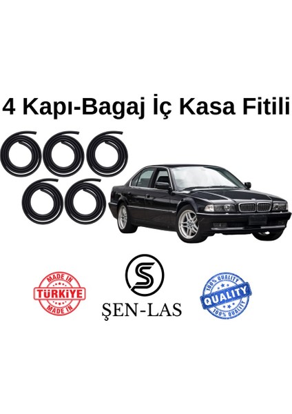 Bmw 7 Serisi E38 (1995-2001) Şen-Las Kadifeli 4 Kapı + Bagaj Fitili ŞL32411